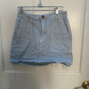 jean light blue skirt